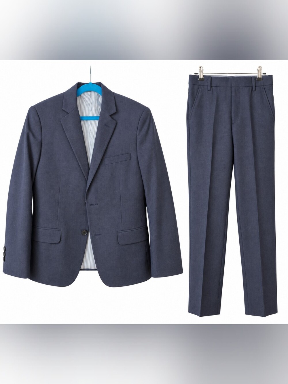 Tommy Hilfiger Boys Blazer & Matching Dress Pants Slate Blue Size 12
